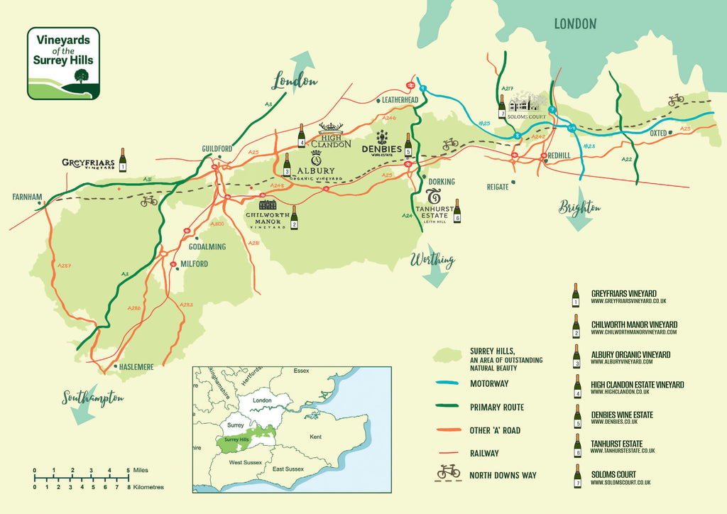 Vineyards of the Surrey Hills